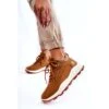 PA1 Chaussures Trekking Chaudes Femme Trappers Camel Otto Brun Orange