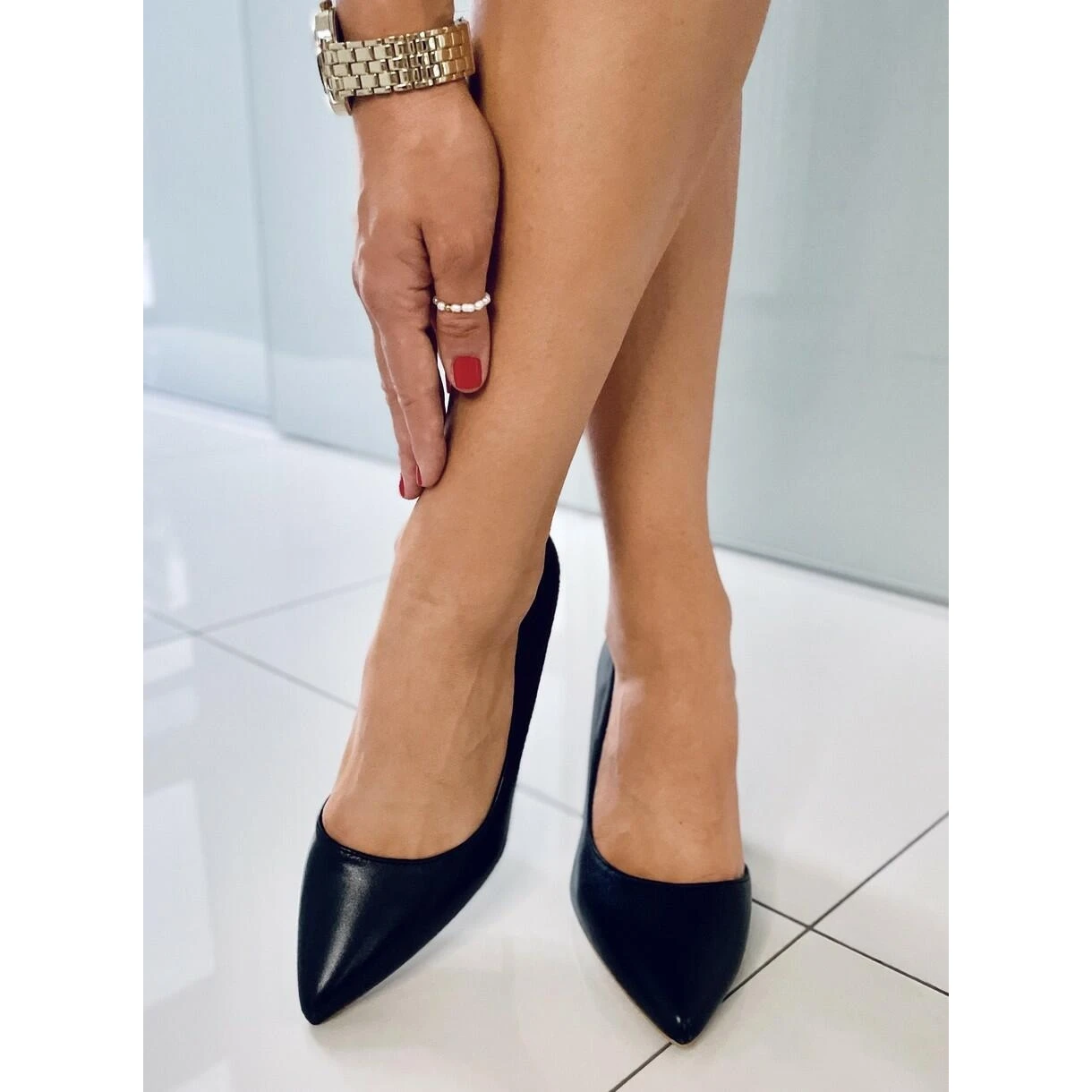 PA1 Clous Ajourés Cecile Black Le Noir – Image 2