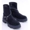 PA1 Connie Bottes Plates Noires Le Noir