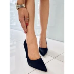 PA1 Escarpins à Talon Unique De Lesley Black Le Noir