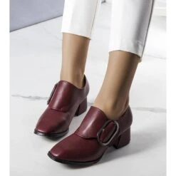 PA1 Escarpins à Talons Bordeaux D'Ailani Rouge