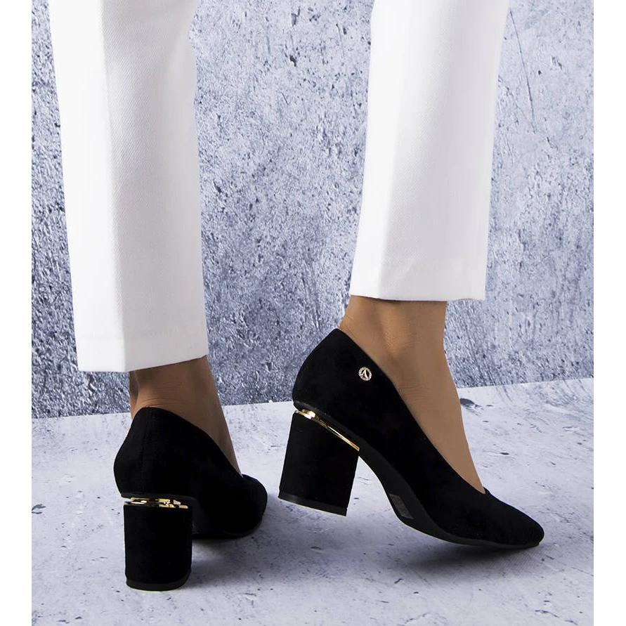 PA1 Escarpins élégants Noirs De Guérette Le Noir – Image 2