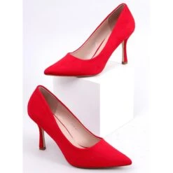 PA1 Escarpins Femme En Daim Giorgia Red Rouge
