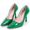 PA1 Escarpins Femme Laqués Anika Grass Vert