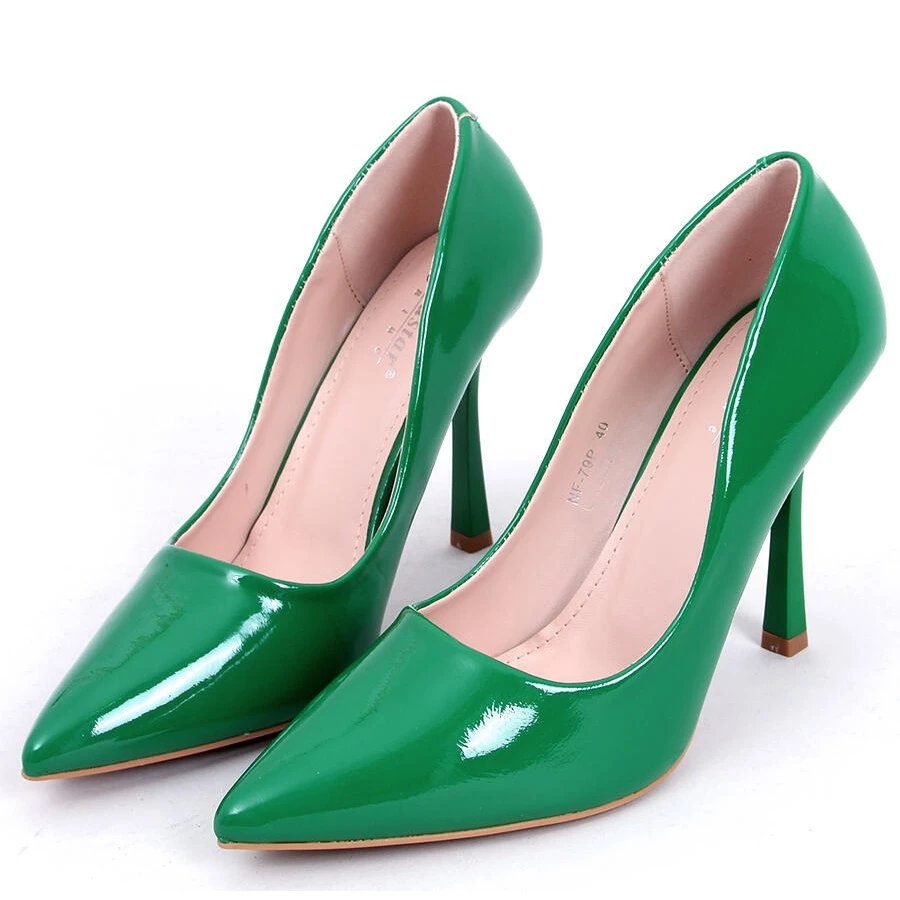 PA1 Escarpins Femme Laqués Anika Grass Vert