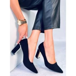 PA1 Escarpins Sur Le Bloc Lucrezia Black Le Noir