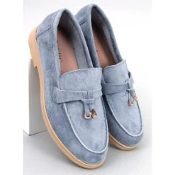 PA1 Mocassins En Daim D'Ottavia Blue Bleu