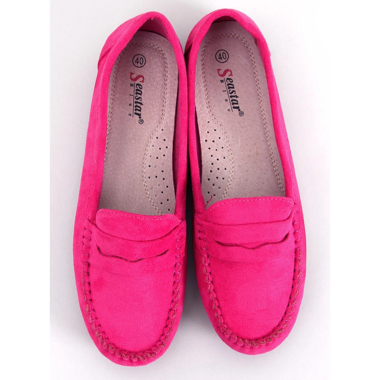 PA1 Mocassins Femme En Daim Anaya Fuchsia Rose – Image 4
