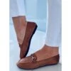 PA1 Mocassins Femme Kubra Camel Brun