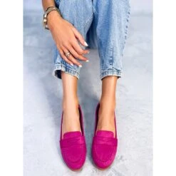 PA1 Mocassins Femme Ponchet Fuchsia Rose