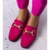 PA1 Mocassins Rose Fluet Avec Ornements Dorés