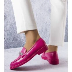 PA1 Mocassins Roses à Strass De Colette