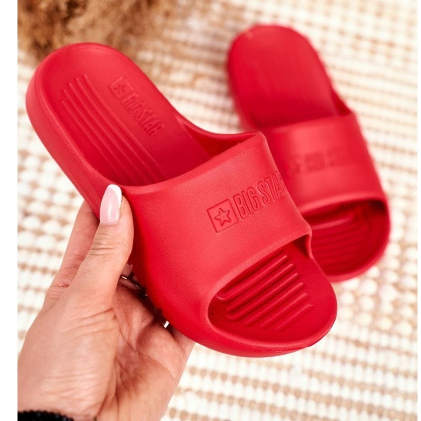 Pantoufles Rouges Big Star Pour Enfants Et Adolescents GG374809 – Image 3