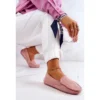 PE1 Mocassins En Daim Pour Femmes Rose Morreno