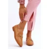 PG1 Mocassins Femme Classiques Avec Embellissement Jamie Camel Beige Jaune