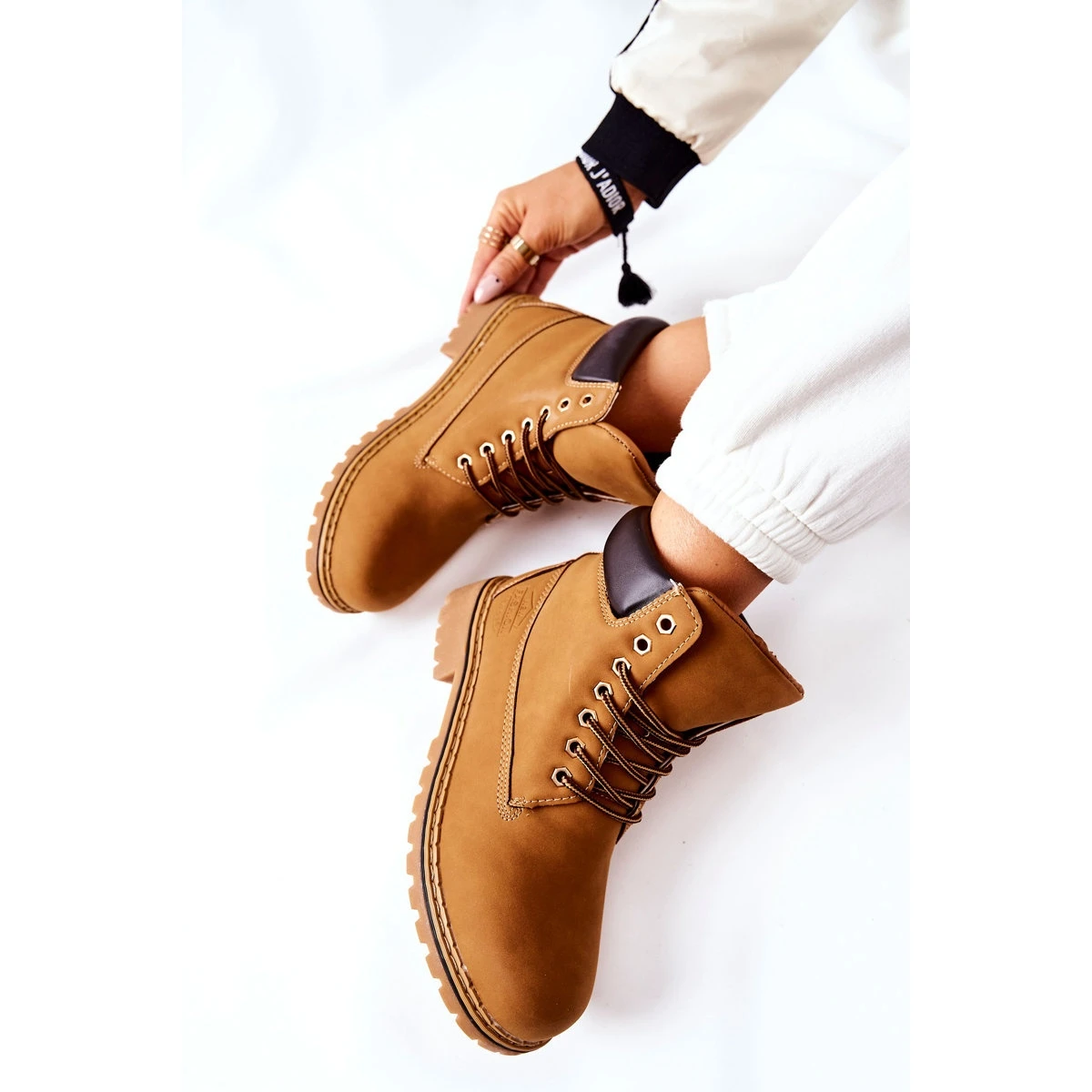 PH1 Trappers Femme Warm Beige Foncé Crush Brun Brun