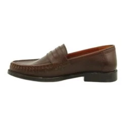 Pilbut Mocassins En Cuir Morello Marron Brun
