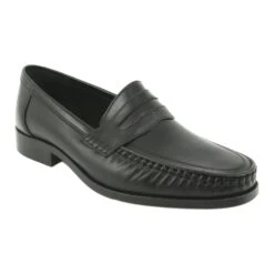Pilbut Mocassins En Cuir Morello Noir Le Noir