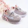 PJ2 Chaussures Sport Léger Enfant Gris Snoopy Rose