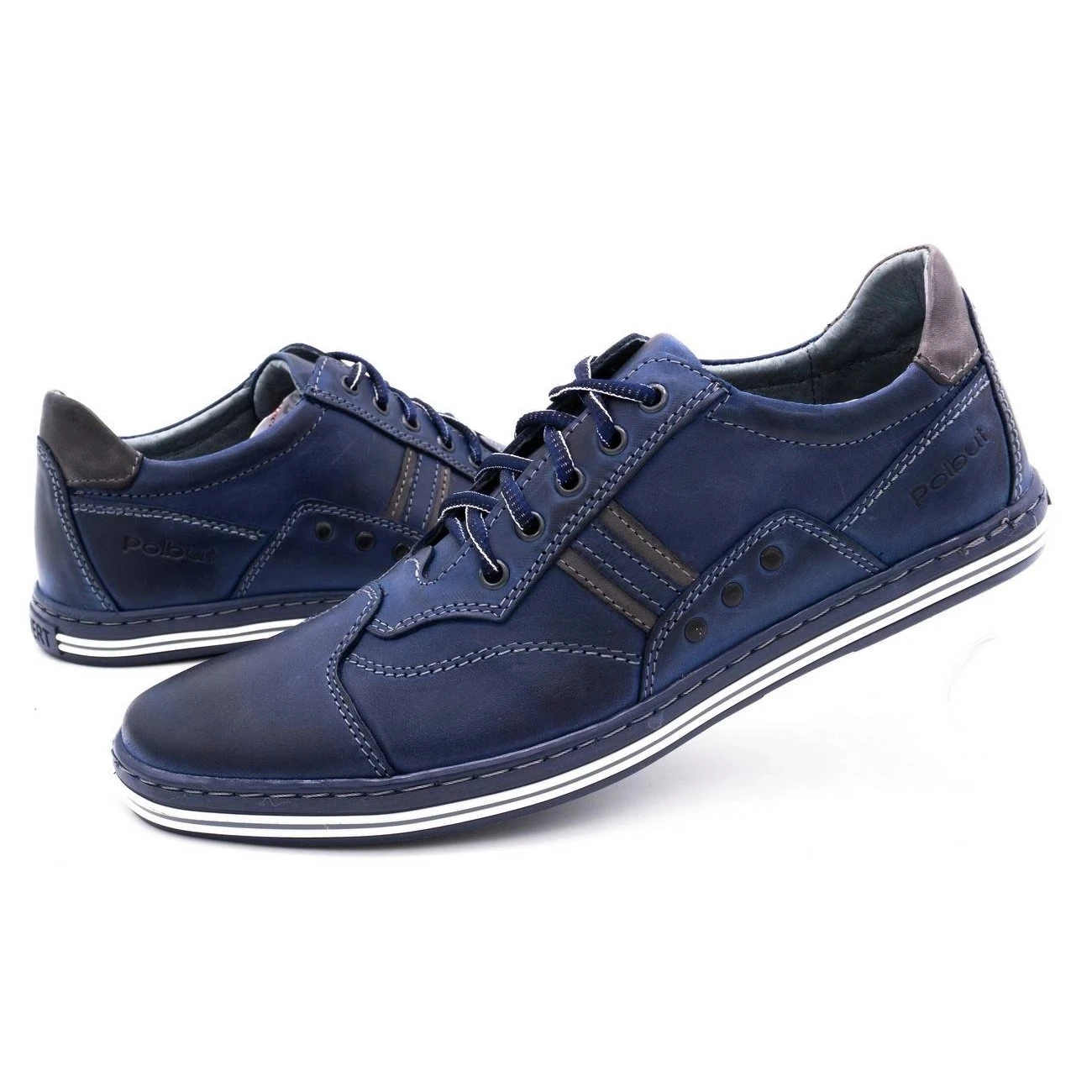 Polbut 1801 Chaussures Décontractées Bleu Marine Pour Hommes – Image 6