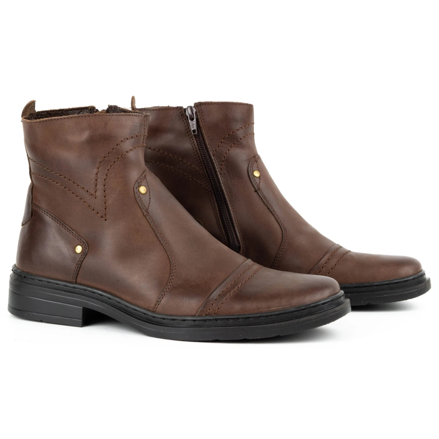 Polbut Bottines Chelsea Hiver Homme 252 Marron Brun – Image 2