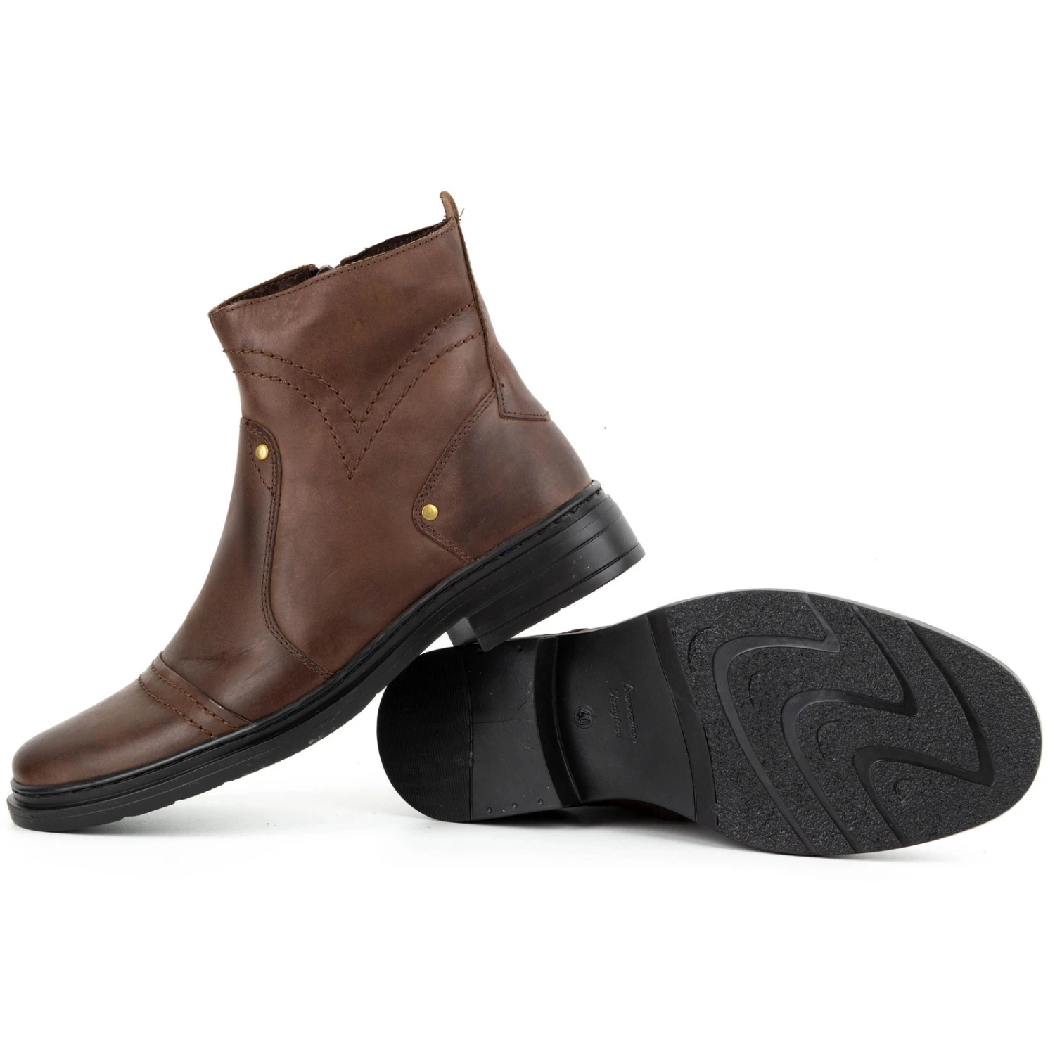 Polbut Bottines Chelsea Hiver Homme 252 Marron Brun – Image 3