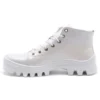 Polbut Bottines Femme En Cuir D1 Blanc Avec Dessous Blanc Blanche