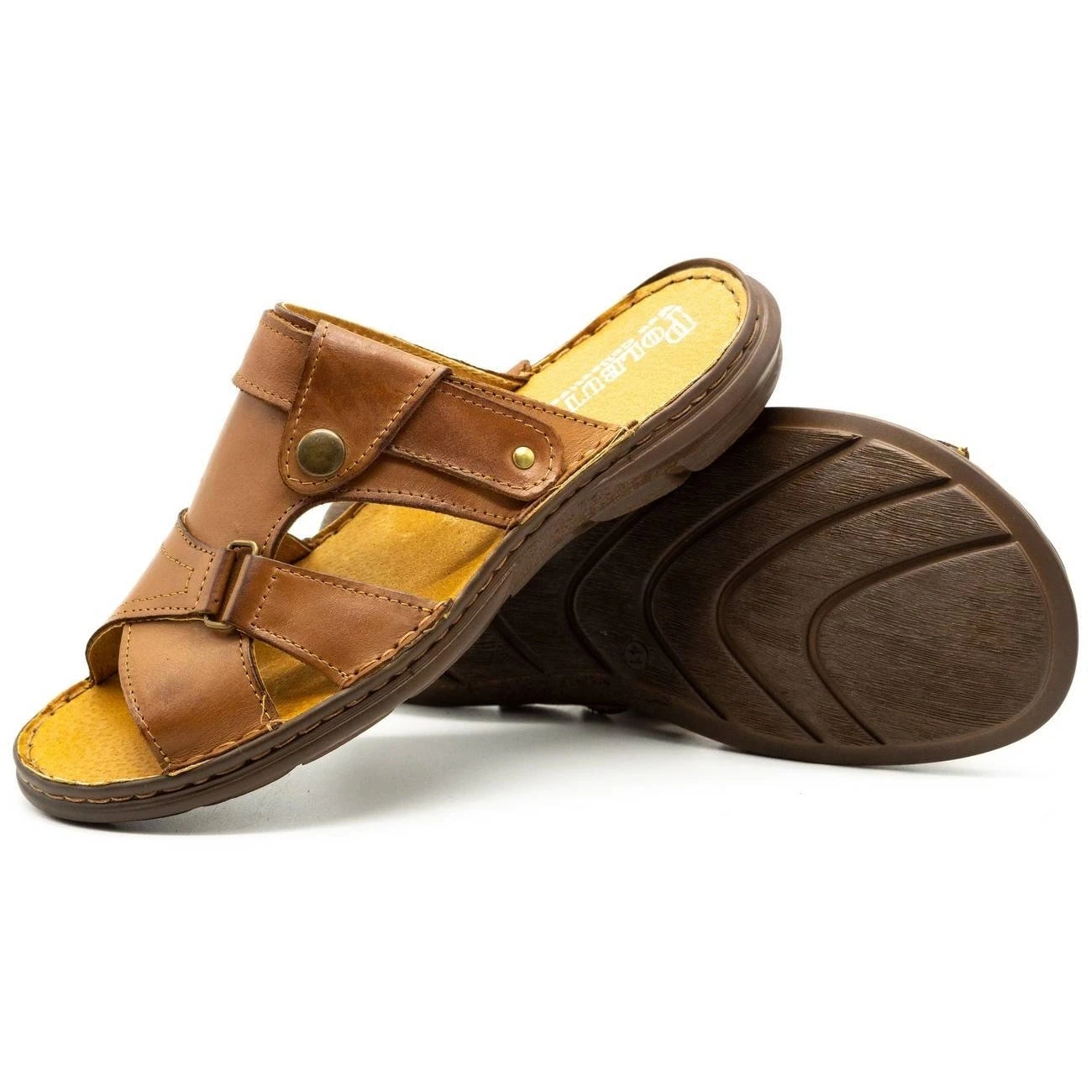 Polbut Chaussons Homme 024 Camel Brun – Image 7