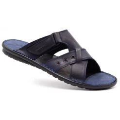 Polbut Chaussons Homme SA05 Bleu Marine Foncé