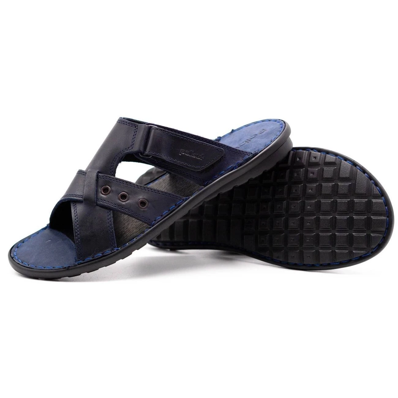 Polbut Chaussons Homme SA05 Bleu Marine Foncé – Image 4