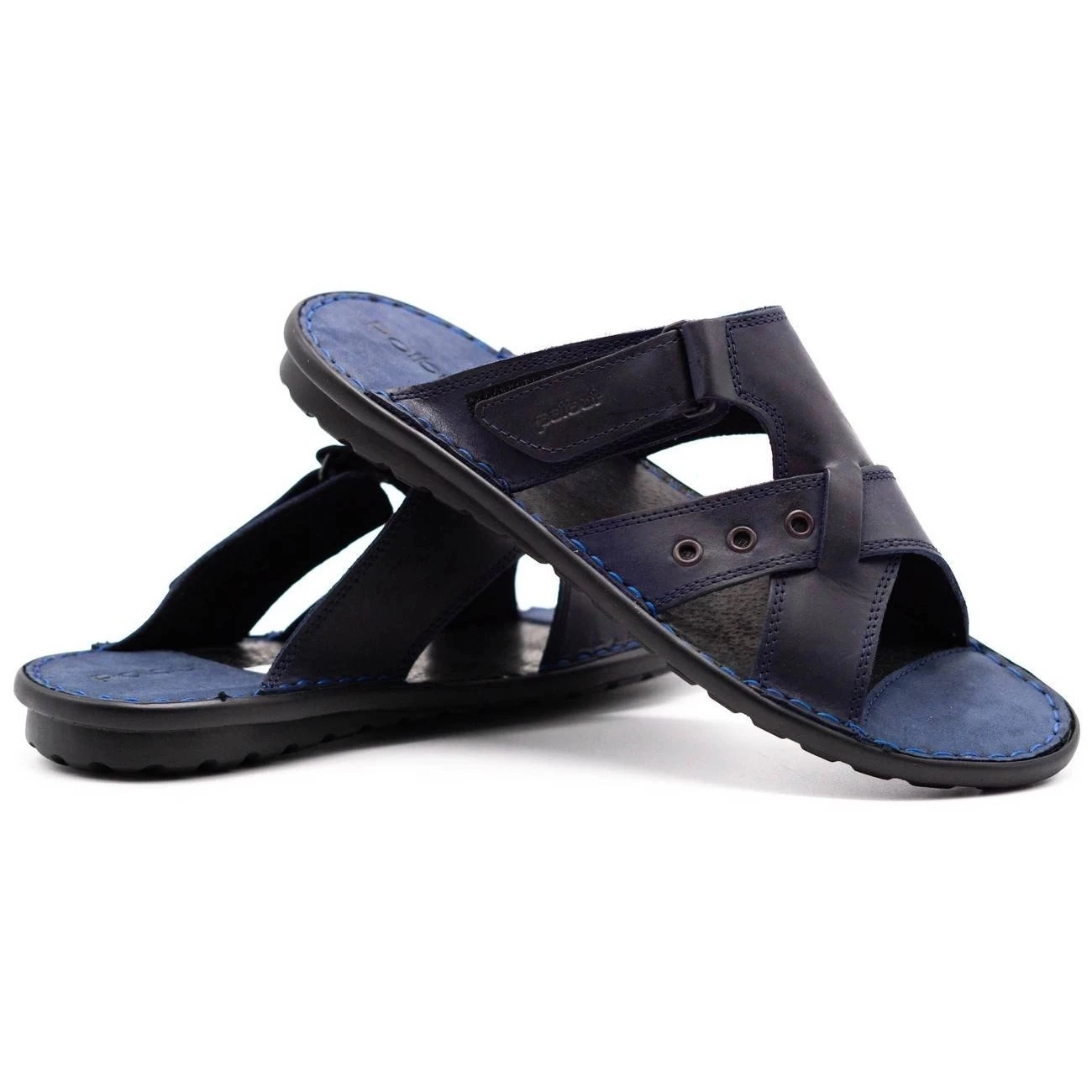 Polbut Chaussons Homme SA05 Bleu Marine Foncé – Image 5