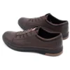 Polbut Chaussures Casual En Cuir Pour Hommes K22 Marron Foncé Brun