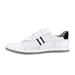 Polbut Chaussures Casual Homme 1801P Blanc Avec Noir Blanche Le Noir