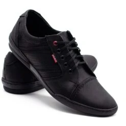 Polbut Chaussures Casual Homme R3 Perforation Noir Le Noir