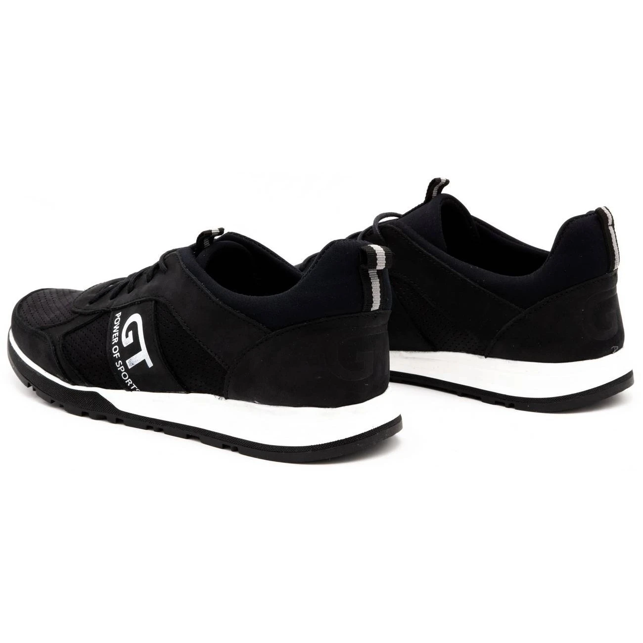 Polbut Chaussures Décontractées En Cuir Pour Hommes 2111P Noir Le Noir – Image 8