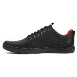 Polbut Chaussures Décontractées En Cuir Pour Hommes 2121/2 Noir Le Noir