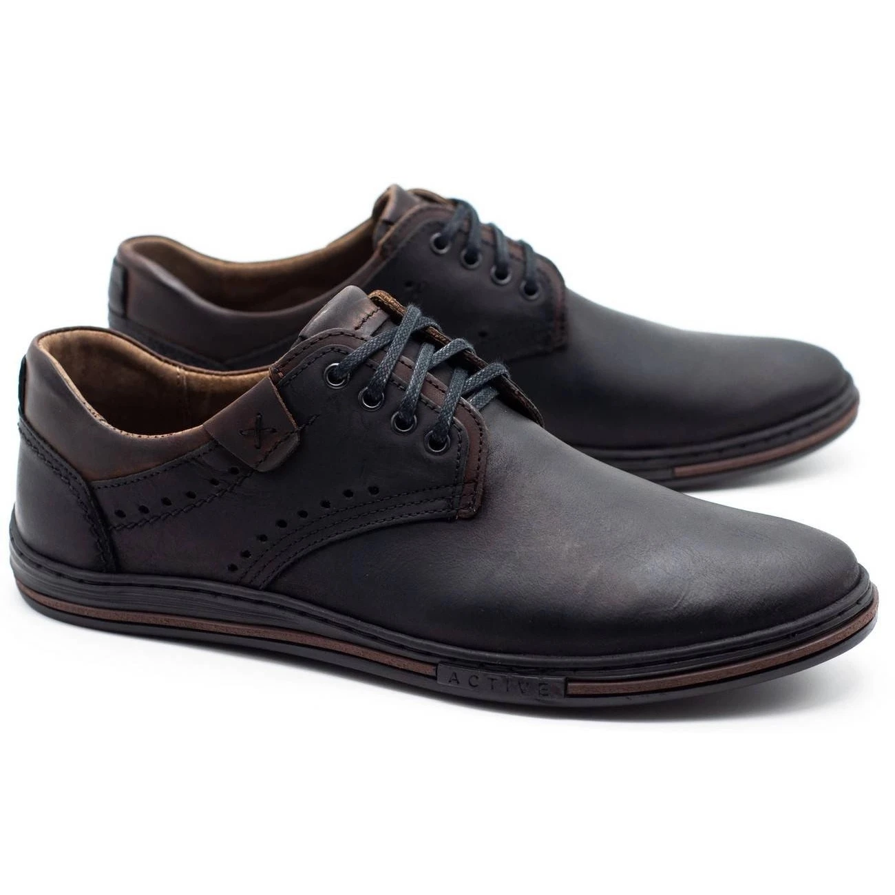 Polbut Chaussures Décontractées Pour Hommes 402 Noir Le Noir – Image 2