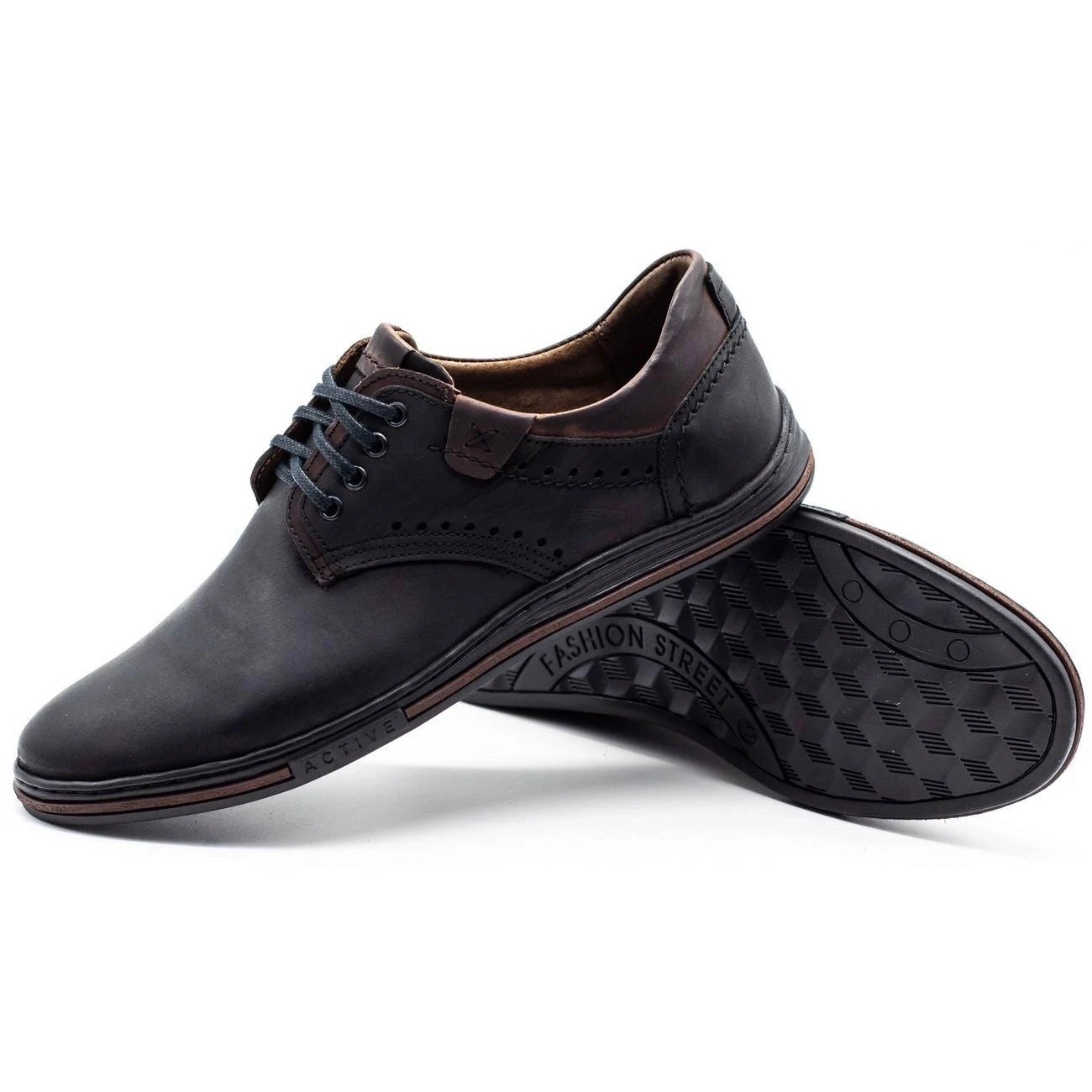 Polbut Chaussures Décontractées Pour Hommes 402 Noir Le Noir – Image 3