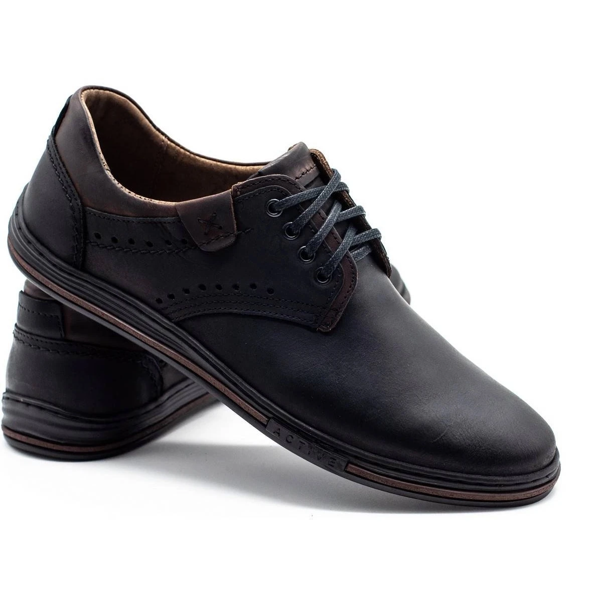 Polbut Chaussures Décontractées Pour Hommes 402 Noir Le Noir – Image 4