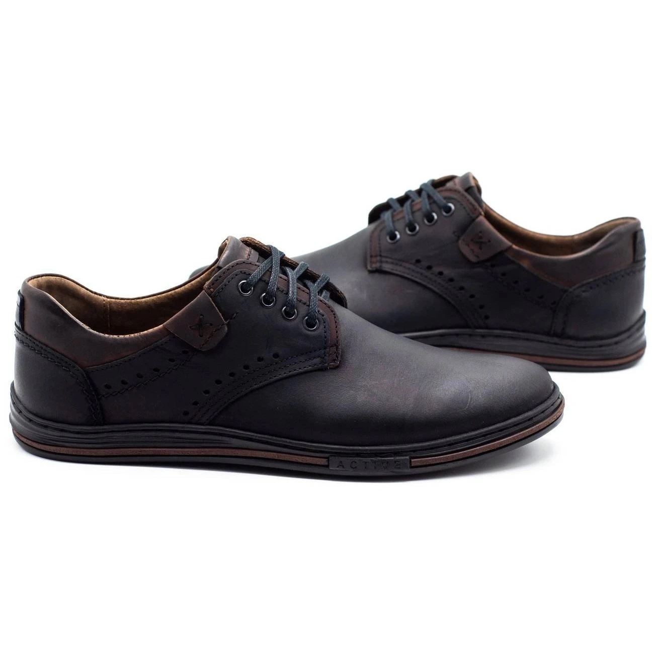 Polbut Chaussures Décontractées Pour Hommes 402 Noir Le Noir – Image 5