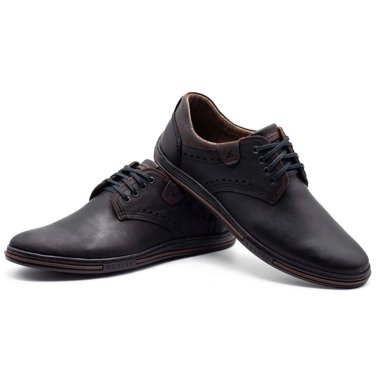 Polbut Chaussures Décontractées Pour Hommes 402 Noir Le Noir – Image 6