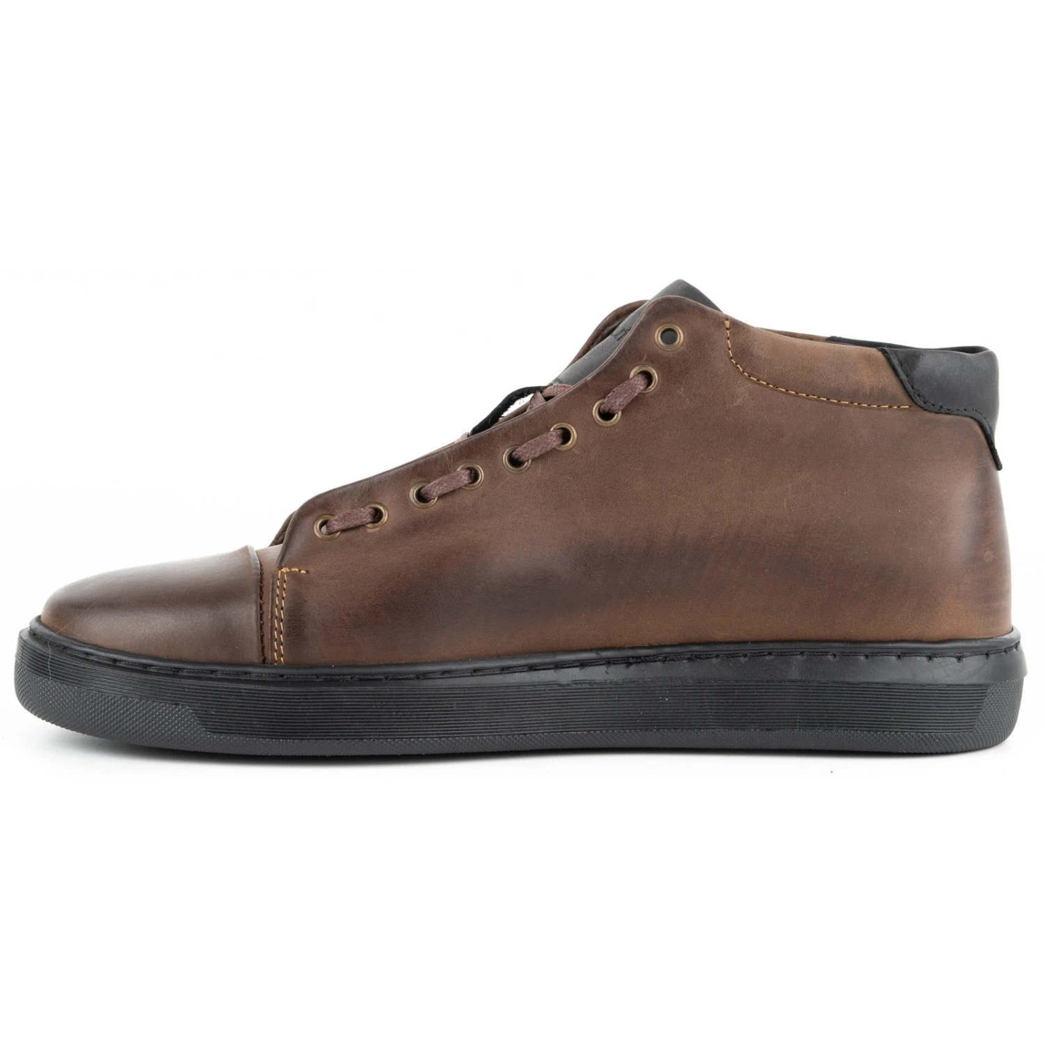 Polbut Chaussures En Cuir Pour Hommes 2110sw Marron Foncé Brun