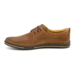 Polbut Chaussures En Cuir Pour Hommes 343 Camel Brun