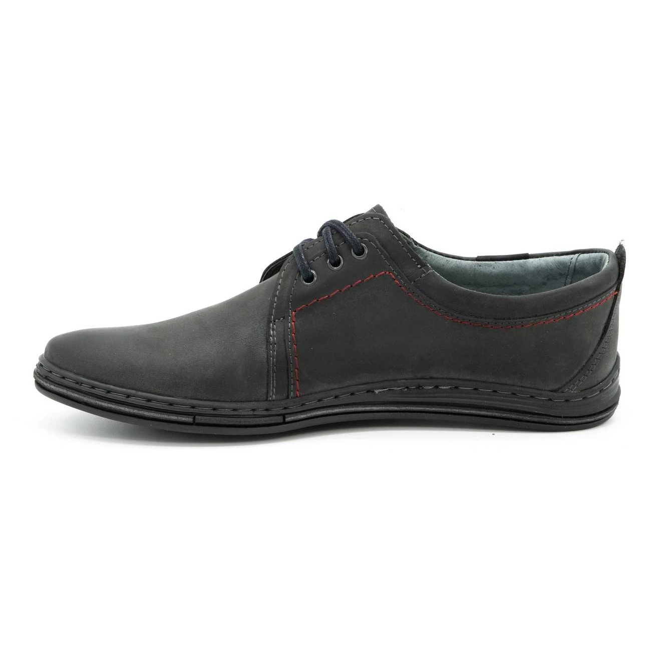 Polbut Chaussures En Cuir Pour Hommes 343 Gris