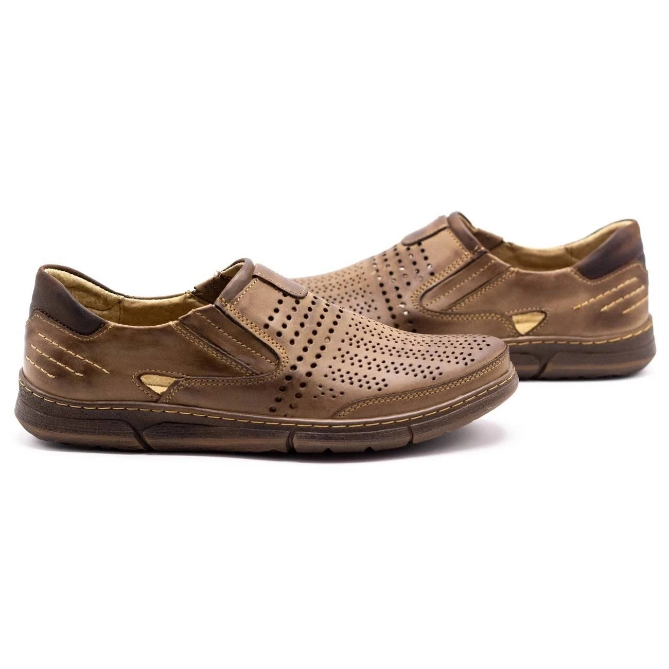 Polbut Chaussures été Homme J51 Marron Brun – Image 7