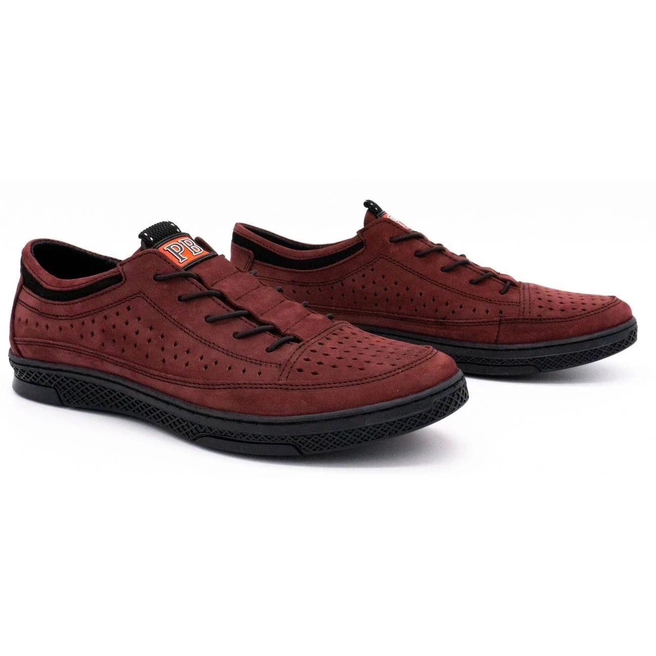 Polbut Chaussures Homme Cuir K22P Bordeaux Rouge – Image 2