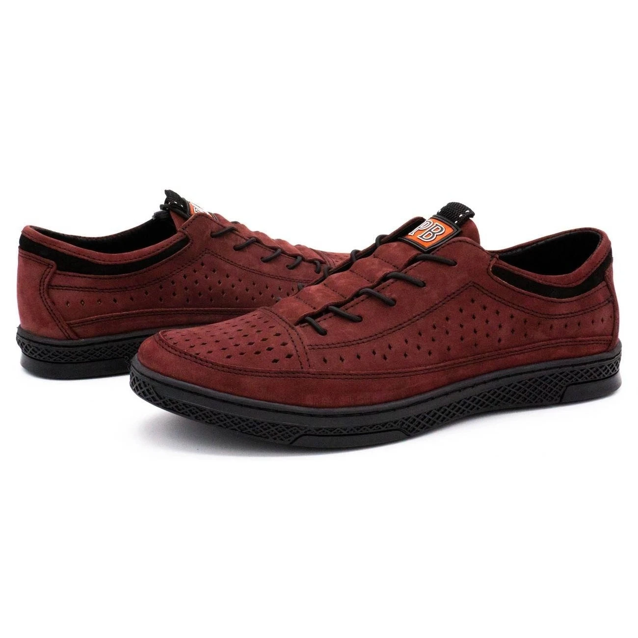 Polbut Chaussures Homme Cuir K22P Bordeaux Rouge – Image 6