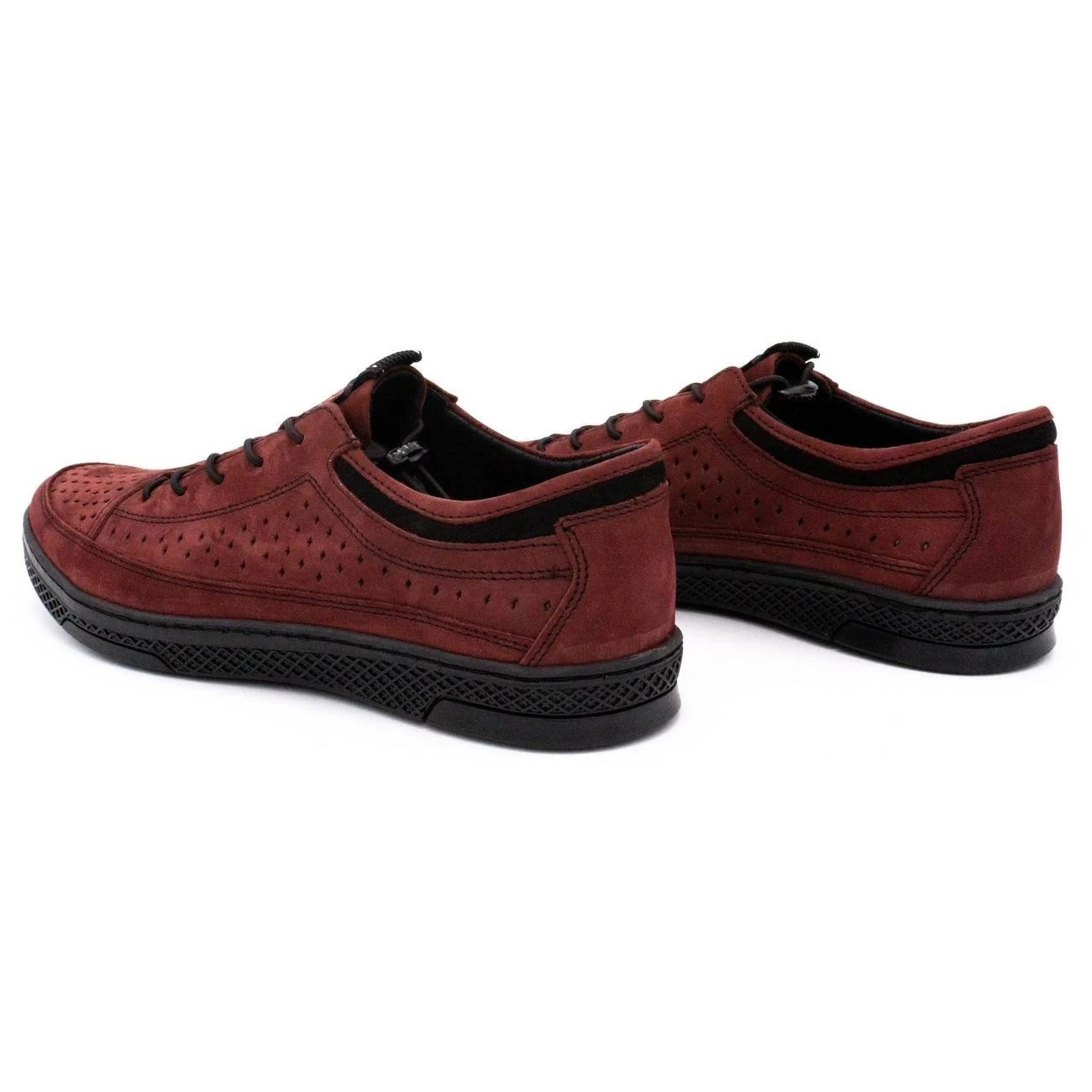 Polbut Chaussures Homme Cuir K22P Bordeaux Rouge – Image 7