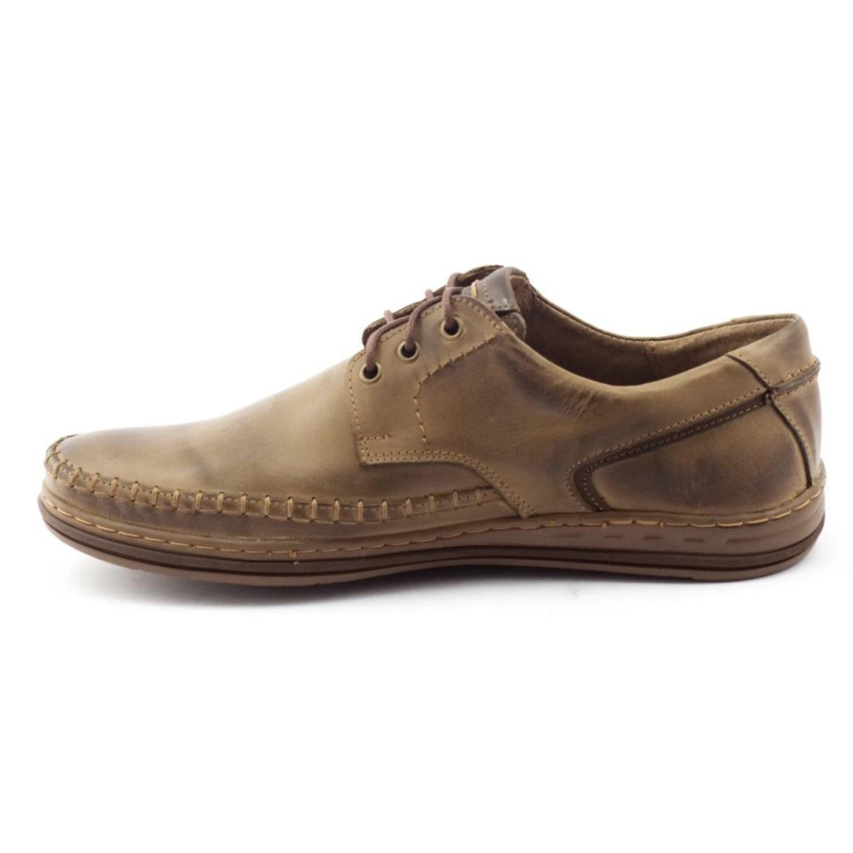 Polbut Chaussures Homme En Cuir J44PĆ Marron Brun