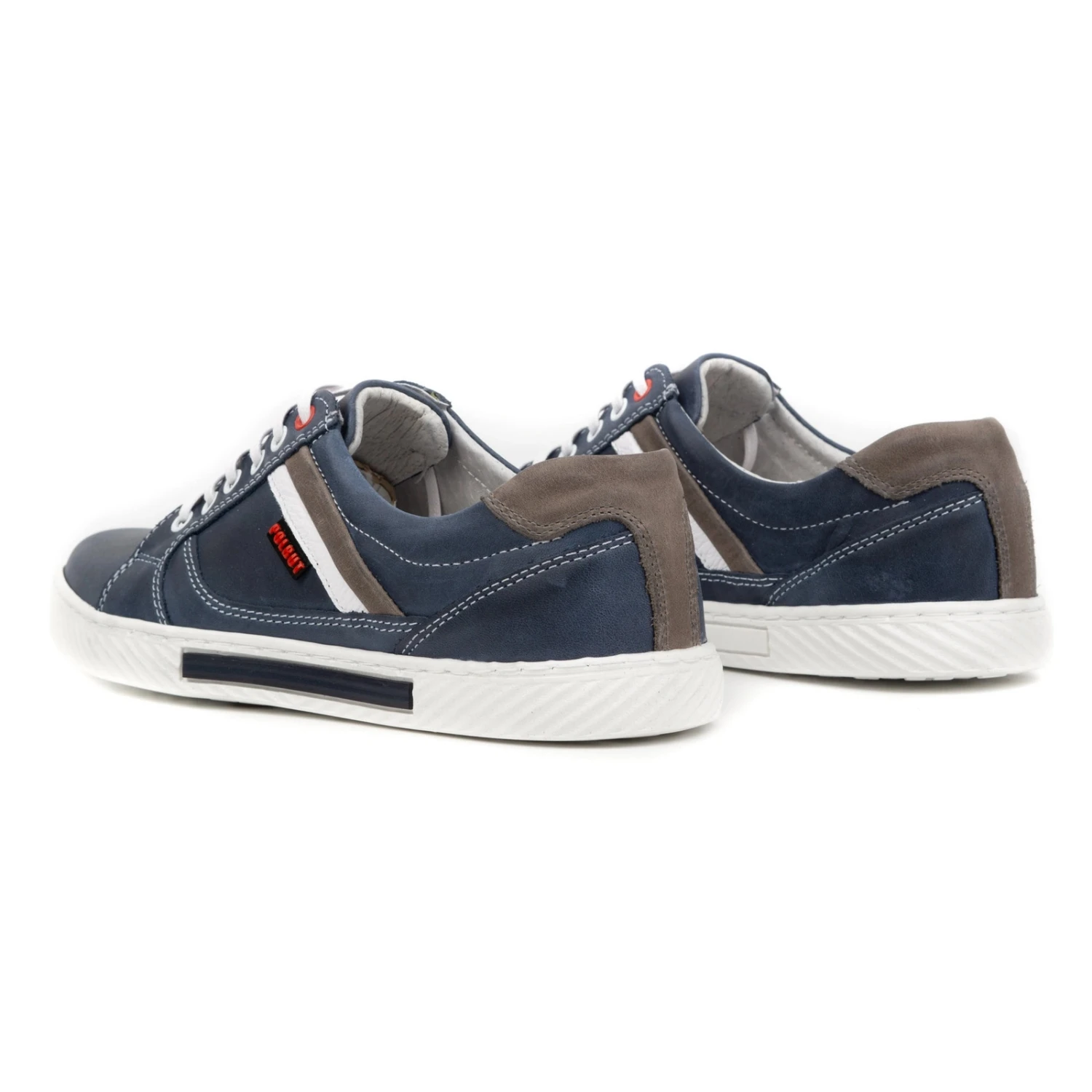 Polbut Chaussures Homme J47 Bleu Marine Avec Gris Multicolore – Image 5